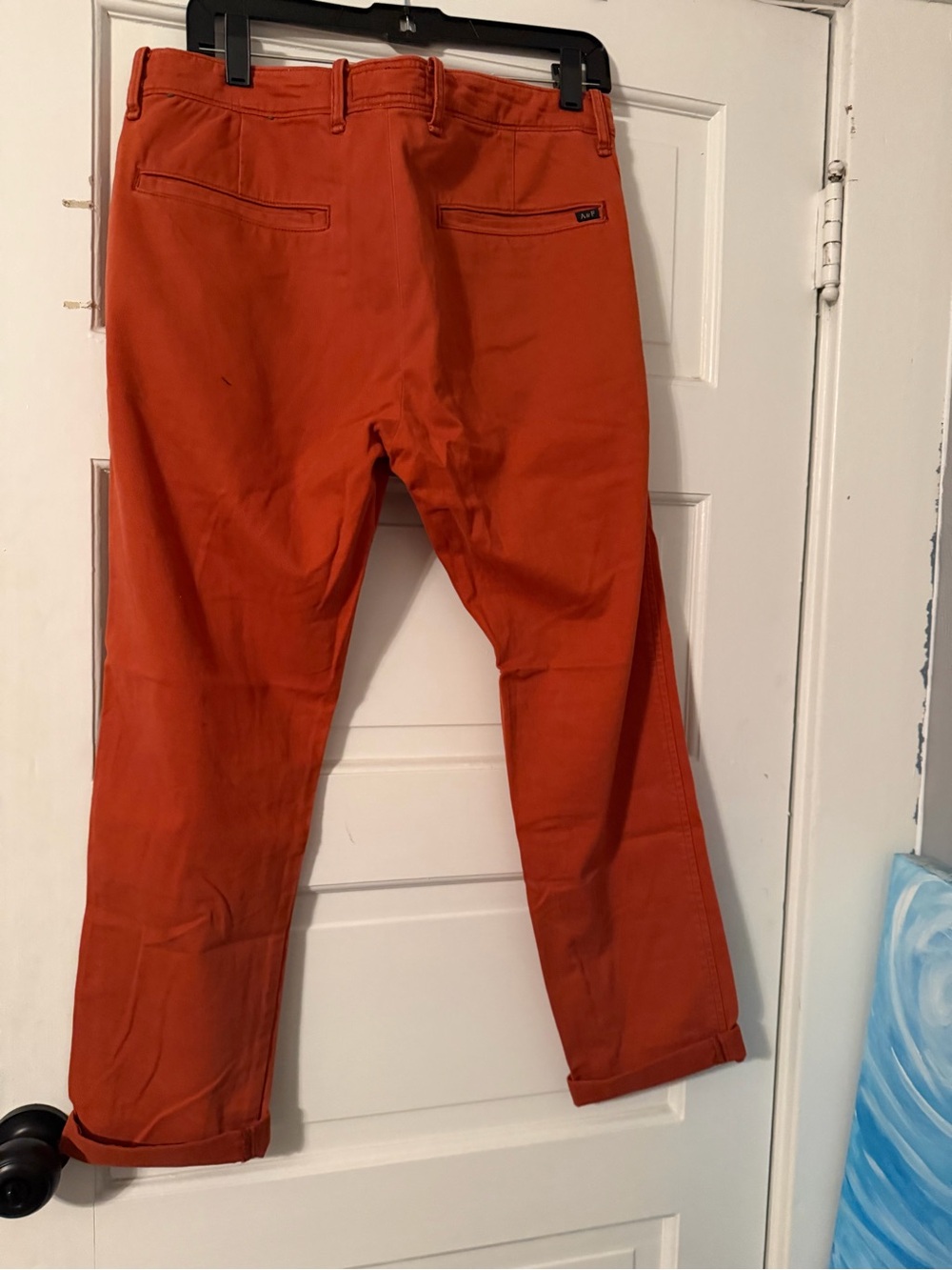 Abercrombie & Fitch Men's Pink, Plum & Orange Chino Pants COMBO PACK - Picture 9 of 11